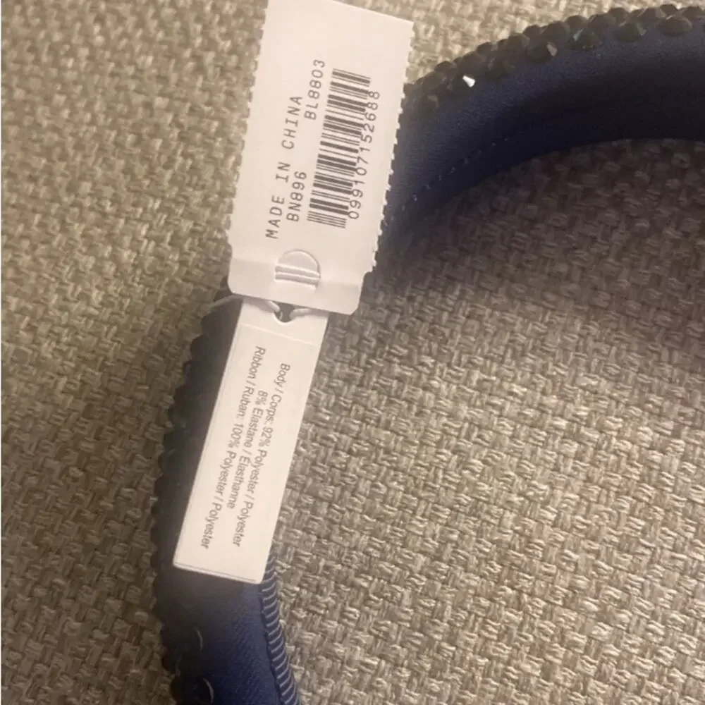 J. Crew Dark Evening Rhinestone studded headband
